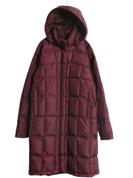 US企画 ノースフェイス ロング ダウン コート レディース M / 古着 The North Face パーカー ジャケット ナイロン キルティング 600フィル