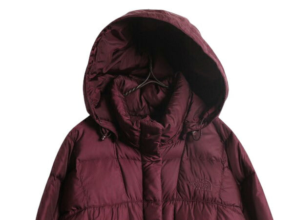 US企画 ノースフェイス ロング ダウン コート レディース M / 古着 The North Face パーカー ジャケット ナイロン キルティング 600フィル
