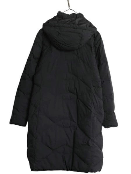 US企画 ノースフェイス ロング ダウン コート レディース M / 古着 The North Face アウトドア パーカー ナイロン ジャケット 550フィル 黒