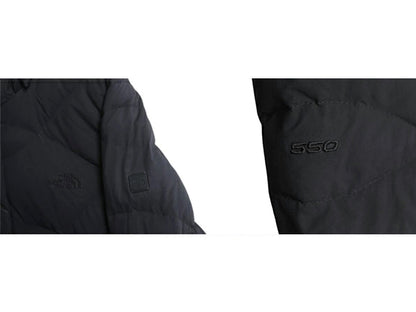 US企画 ノースフェイス ロング ダウン コート レディース M / 古着 The North Face アウトドア パーカー ナイロン ジャケット 550フィル 黒