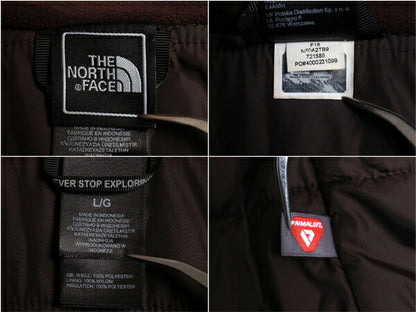 US企画 ノースフェイス APEX 中綿 ソフトシェル フード パーカー ジャケット メンズ L / The North Face ブルゾン フルジップ マンパ 黒 茶
