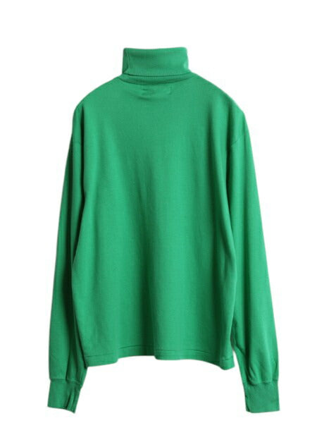 90s ラルフローレン タートルネック 長袖 Tシャツ メンズ L オールド ポロ ロンT スムース コットン ストレッチ シングルステッチ シンプル