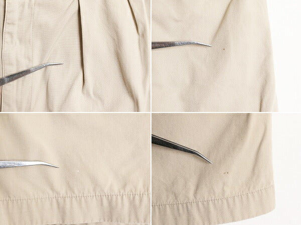 90s ポロ ラルフローレン コットン チノ ショートパンツ メンズ 31 / 古着 90年代 オールド 短パン ショーツ ツータック 半パン ベージュ