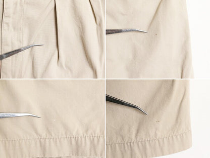 90s ポロ ラルフローレン コットン チノ ショートパンツ メンズ 31 / 古着 90年代 オールド 短パン ショーツ ツータック 半パン ベージュ