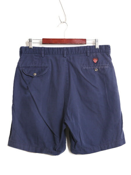 90s ポロ ゴルフ ラルフローレン コットン チノ ショートパンツ メンズ 35 / 古着 90年代 オールド POLO GOLF ショーツ 短パン ツータック