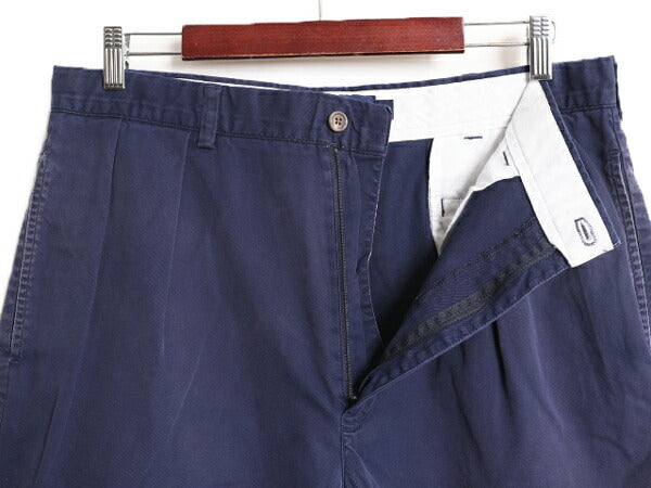 90s ポロ ゴルフ ラルフローレン コットン チノ ショートパンツ メンズ 35 / 古着 90年代 オールド POLO GOLF ショーツ 短パン ツータック