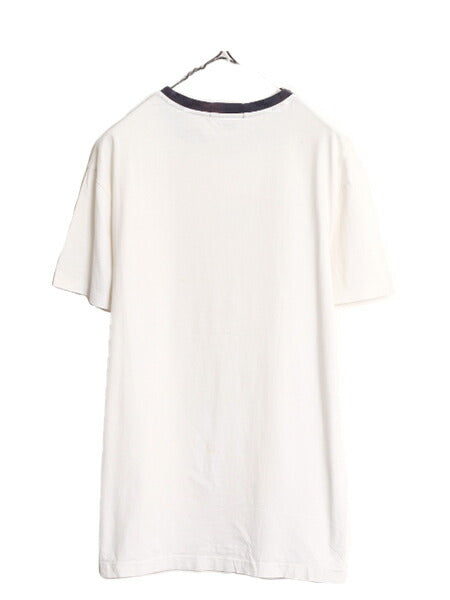 ポロベアー ポロ ラルフローレン プリント 半袖 リンガー Tシャツ メンズ レディース S / 古着 キャラクター 半袖Tシャツ シングルステッチ