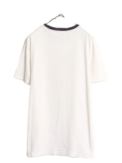 ポロベアー ポロ ラルフローレン プリント 半袖 リンガー Tシャツ メンズ レディース S / 古着 キャラクター 半袖Tシャツ シングルステッチ