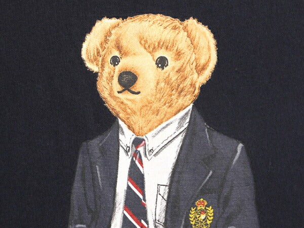 ポロベアー ポロ ラルフローレン プリント 半袖 Tシャツ メンズ XL 古着 キャラクター シングルステッチ 大きいサイズ ネイビー アイビー