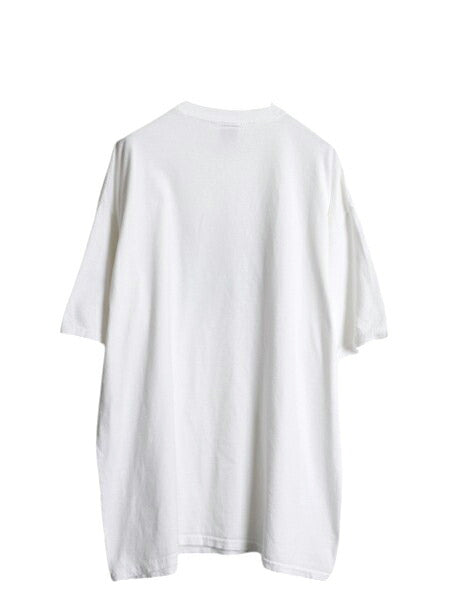 ジョーク イラスト プリント Tシャツ メンズ XL / アニマル キャラクター アート グラフィック ヘビーウェイト ゆったり 大きいサイズ 白