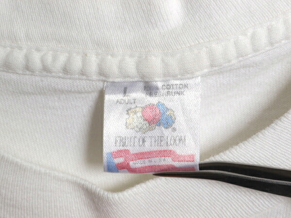 90s USA製 ラムズ プリント 半袖 Tシャツ メンズ L オールド NFL アメフト セントルイス グラフィック シングルステッチ ヘビーウェイト 白