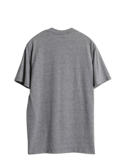 90s USA製 カレッジ プリント 半袖 Tシャツ メンズ レディース M / オールド ヘビーウェイト カットソー プリントT シンプル 霜降り グレー