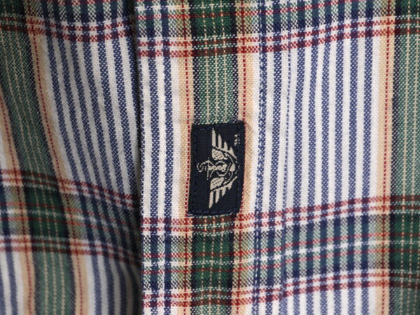 90s ドッカーズ リーバイス チェック ボタンダウン 半袖 シャツ メンズ XL 古着 90年代 オールド LEVIS DOCKERS コットン BD 大きいサイズ