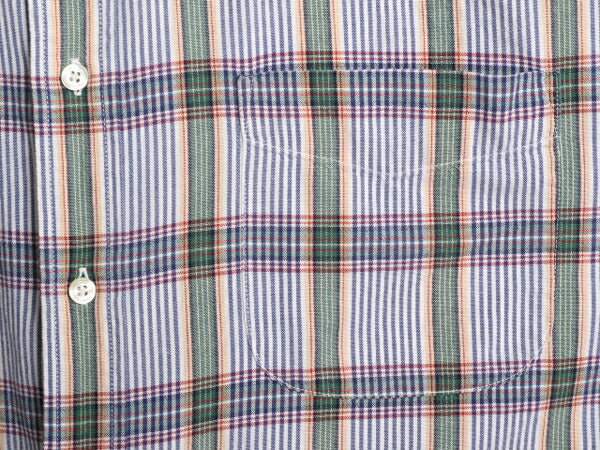 90s ドッカーズ リーバイス チェック ボタンダウン 半袖 シャツ メンズ XL 古着 90年代 オールド LEVIS DOCKERS コットン BD 大きいサイズ
