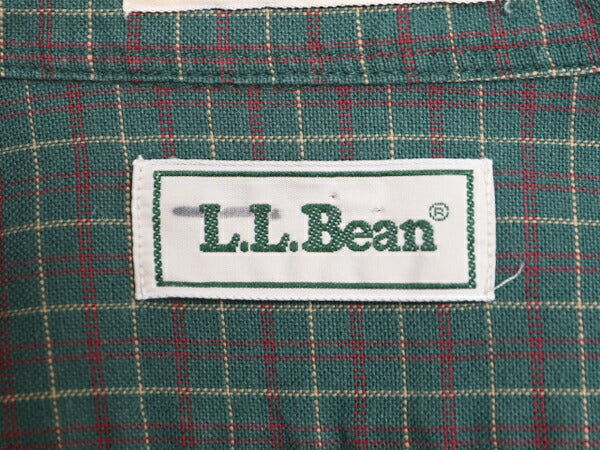 90s エルエルビーン チェック オックスフォード 長袖 ボタンダウン シャツ メンズ M 程/ 90年代 オールド LLBean 長袖シャツ マルチカラー