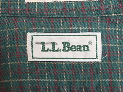 90s エルエルビーン チェック オックスフォード 長袖 ボタンダウン シャツ メンズ M 程/ 90年代 オールド LLBean 長袖シャツ マルチカラー