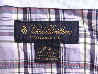 ブルックスブラザーズ チノ ショートパンツ メンズ 35 古着 Brooks Brothers ツータック ショーツ 短パン チノパン 赤 コットン ストレッチ