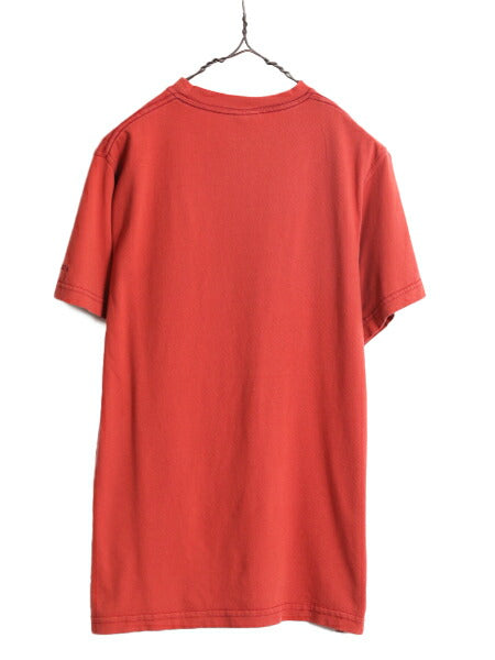 00s 05年製 パタゴニア 無地 半袖 Tシャツ メンズ S / 00年代 オールド PATAGONIA アウトドア オーガニック コットン テラコッタ シンプル