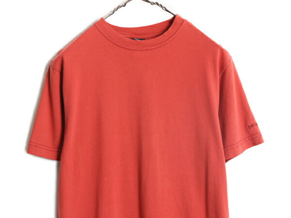 00s 05年製 パタゴニア 無地 半袖 Tシャツ メンズ S / 00年代 オールド PATAGONIA アウトドア オーガニック コットン テラコッタ シンプル