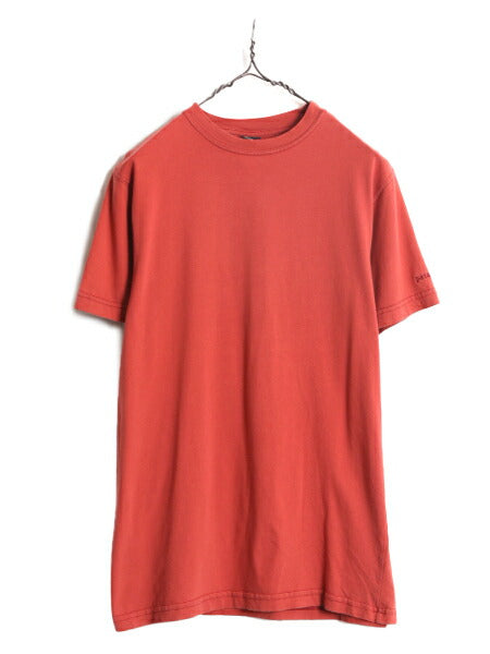 00s 05年製 パタゴニア 無地 半袖 Tシャツ メンズ S / 00年代 オールド PATAGONIA アウトドア オーガニック コットン テラコッタ シンプル