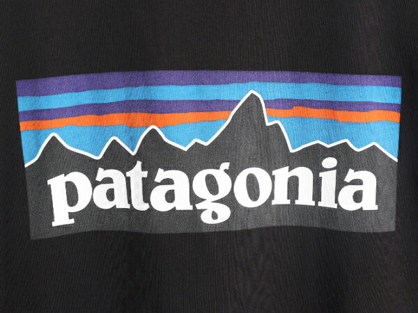 20年製 パタゴニア ポケット付き 両面 プリント 半袖 Tシャツ メンズ M / Patagonia アウトドア ポケT P6 ボックスロゴ バックプリント 黒