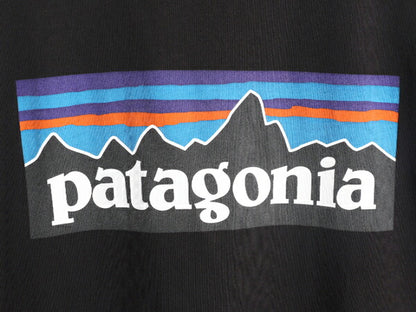 20年製 パタゴニア ポケット付き 両面 プリント 半袖 Tシャツ メンズ M / Patagonia アウトドア ポケT P6 ボックスロゴ バックプリント 黒