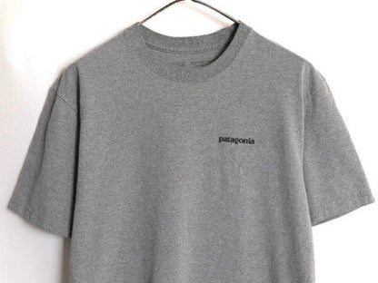 18年製 パタゴニア 両面 プリント 半袖 Tシャツ メンズ M / 古着 Patagonia アウトドア P-6 バックプリント ボックスロゴ クルーネック 灰