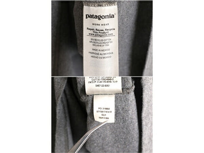 18年製 パタゴニア 両面 プリント 半袖 Tシャツ メンズ M / 古着 Patagonia アウトドア P-6 バックプリント ボックスロゴ クルーネック 灰