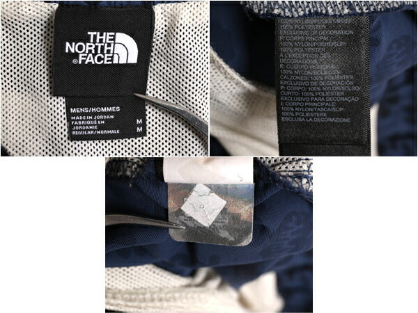 ノースフェイス ナイロン ショートパンツ メンズ M 古着 The North Face アウトドア ショーツ 短パン 海パン 水陸両用 総柄 スイム サーフ