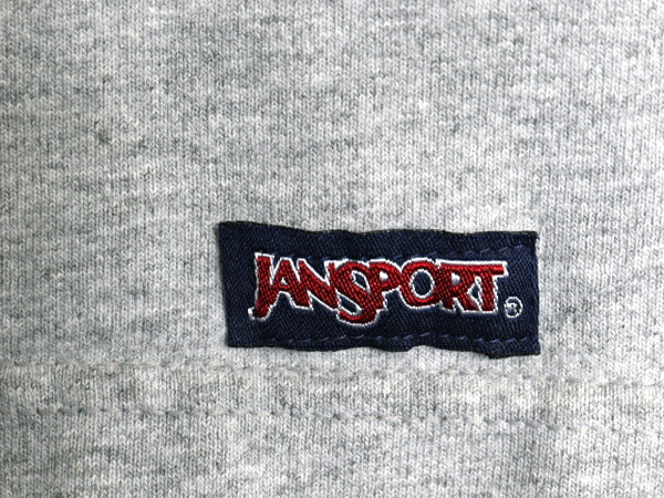 90s USA製 カレッジ プリント 長袖 Tシャツ メンズ L オールド ジャンスポーツ ロンT ヘビーウェイト コットン カットソー ワンポイント 灰
