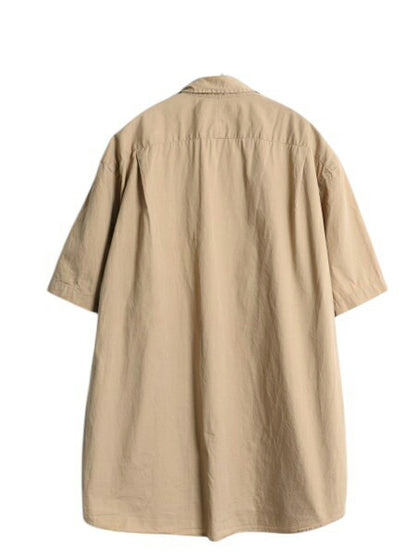 00s ポロ ラルフローレン 半袖 シャツ メンズ XL / 古着 オールド コットン 半袖シャツ ポケット付き ワンポイント 大きいサイズ ベージュ
