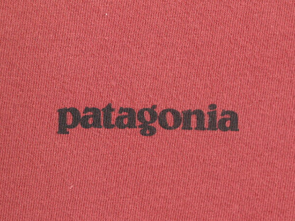 17年製 パタゴニア 両面 プリント 半袖 Tシャツ メンズ М 古着 Patagonia アウトドア P6 バックプリント クルーネック ボックスロゴ ロゴT