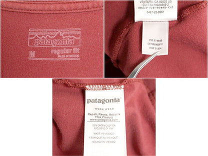 17年製 パタゴニア 両面 プリント 半袖 Tシャツ メンズ М 古着 Patagonia アウトドア P6 バックプリント クルーネック ボックスロゴ ロゴT
