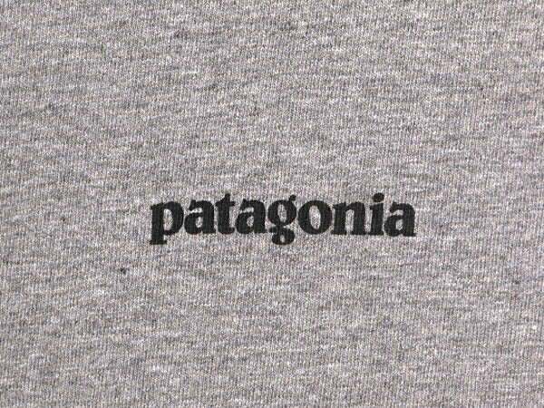 16年製 パタゴニア 両面 プリント 半袖 Tシャツ メンズ L / 古着 Patagonia アウトドア P-6 バックプリント ボックスロゴ クルーネック 灰
