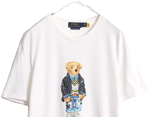 ポロベアー ポロ ラルフローレン プリント 半袖 Tシャツ メンズ レディース M / キャラクター プリントTシャツ シングルステッチ SLIM FIT
