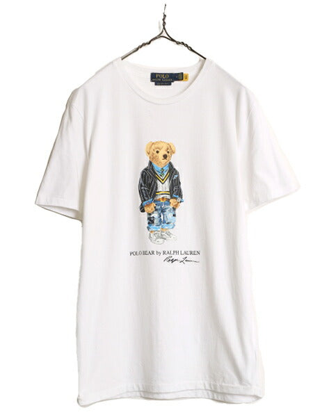 ポロベアー ポロ ラルフローレン プリント 半袖 Tシャツ メンズ レディース M / キャラクター プリントTシャツ シングルステッチ SLIM FIT