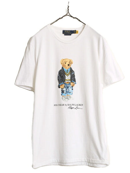 ポロベアー ポロ ラルフローレン プリント 半袖 Tシャツ メンズ レディース M / キャラクター プリントTシャツ シングルステッチ SLIM FIT