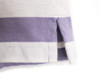 90s USA製 ランズエンド ポケット付き ボーダー 長袖 Tシャツ レディース L メンズ M 程/ 古着 LANDS END オールド シングルステッチ ロンT
