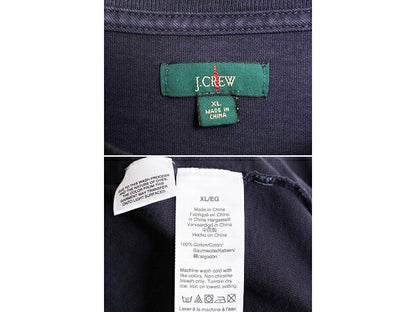ジェイクルー 無地 半袖 Tシャツ メンズ  XL 古着 J CREW 復刻 巨人タグ 大きいサイズ ヘビーウェイト コットン 無地Tシャツ クルーネック