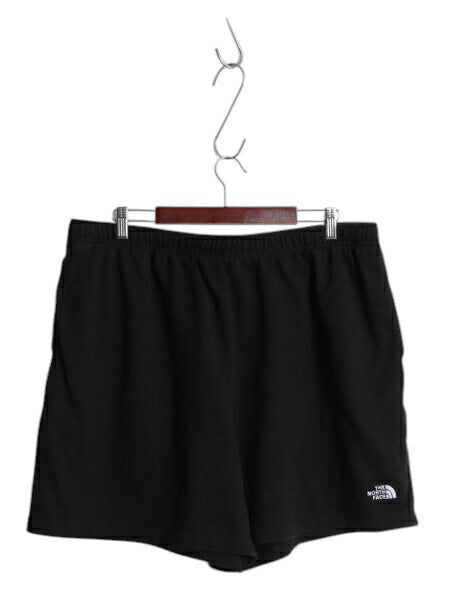 ノースフェイス ポケット付き スウェット ショートパンツ メンズ XL / ショーツ 短パン トレーナー ワンポイント 大きいサイズ シンプル 黒
