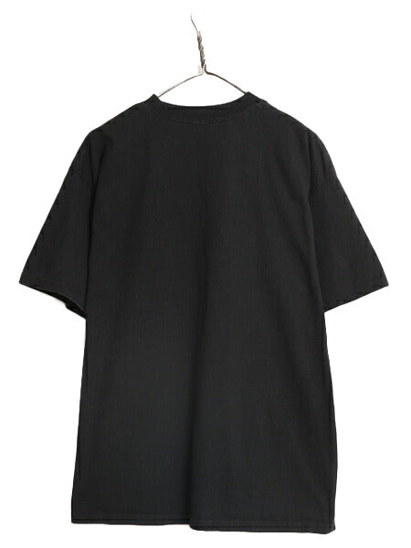 00s ジョーク メッセージ プリント 半袖 Tシャツ メンズ XL / 00年代 オールド プリントT ヘビーウェイト ブラック アート 大きいサイズ 黒