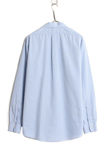 ブルックスブラザーズ チェック 長袖 シャツ メンズ L 程/ BROOKS BROTHERS ピマ コットン ワイシャツ ポケット付き ドレス マルチカラー