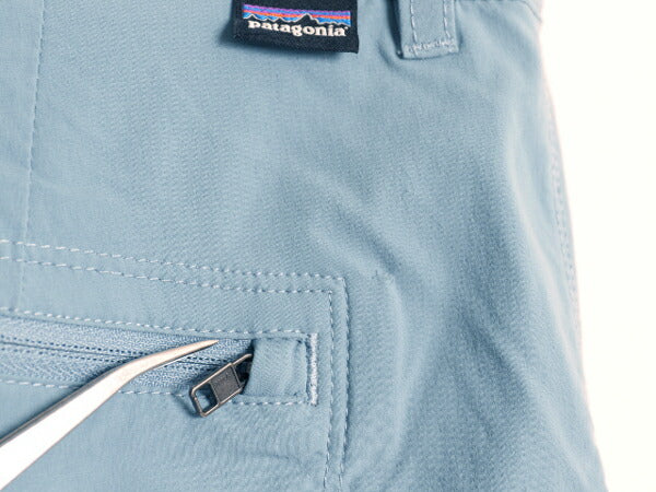 パタゴニア クアンダリー ショーツ レディース S 程/ 23年製 アウトドア ショートパンツ ストレッチ ナイロン 短パン ハーフパンツ ブルー