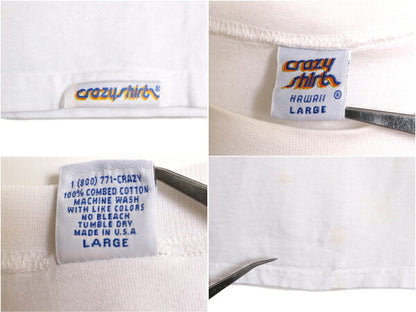 90s USA製 クリバンキャット イラスト 両面 プリント Tシャツ メンズ L / オールドシングルステッチ ネコ キャラクター ヘビーウェイト 白