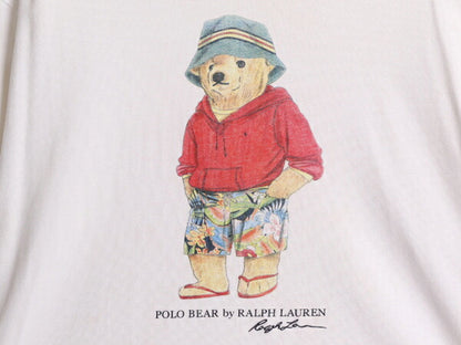 90s ポロベア ポロ ラルフローレン プリント 半袖 Tシャツ メンズ XL 90年代 オールド キャラクター シングルステッチ 大きいサイズ ロゴT