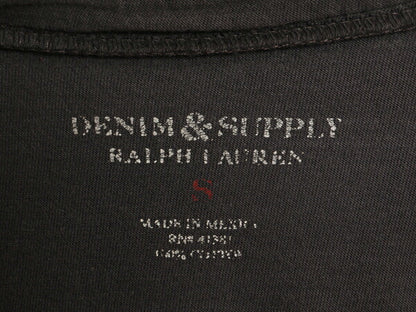 デニム&サプライ ラルフローレン ネイティブ プリント 半袖 Tシャツ メンズ S / 古着 ポロ DENIM&SUPPLY インディアン シングルステッチ 灰