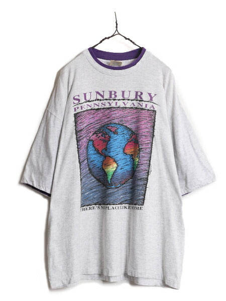 90s USA製 メッセージ プリント Tシャツ メンズ XL / 90年代 オールド グラフィック 当時物 大きいサイズ ヘビーウェイト シングルステッチ