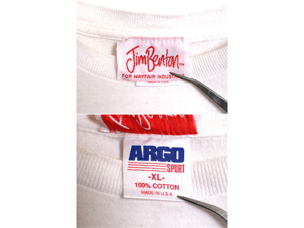 80s USA製 ジョーク イラスト プリント 半袖 Tシャツ メンズ XL / 80年代 ヴィンテージ ヘビーウェイト シングルステッチ 大きいサイズ 白