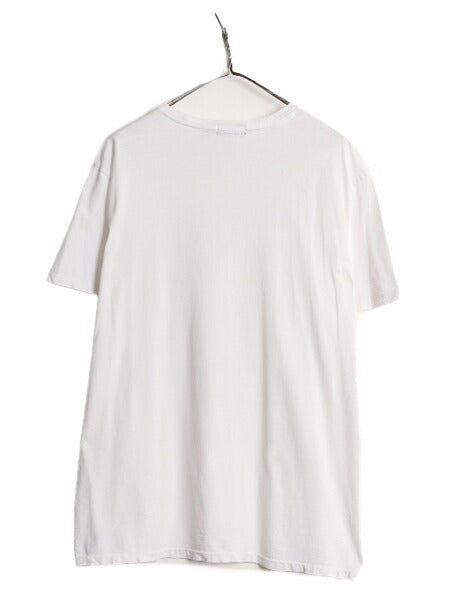ポロベアー ポロ ラルフローレン プリント 半袖 Tシャツ メンズ L / 古着 キャラクター プリントTシャツ シングルステッチ クルーネック 白