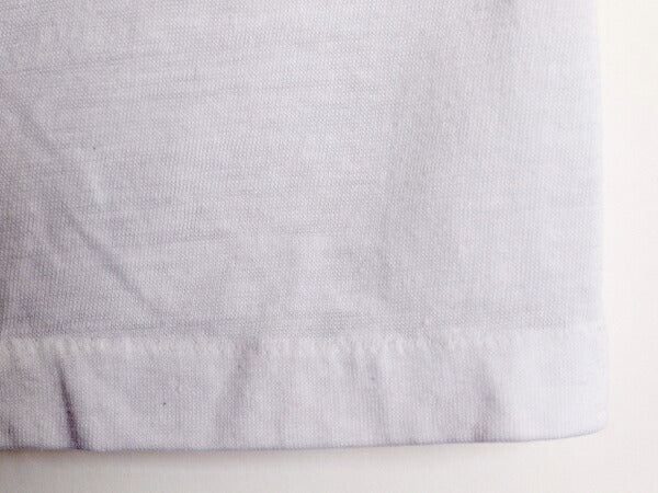 80s USA製 企業 ロゴ プリント リンガー Tシャツ メンズ L 小さめ S 程/ 80年代 ヴィンテージ 半袖Tシャツ 当時物 企業物 シングルステッチ